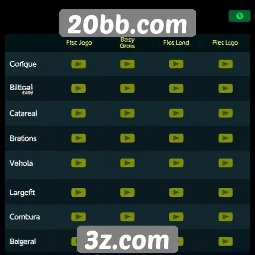Comparação entre jogos populares em 20bb.com