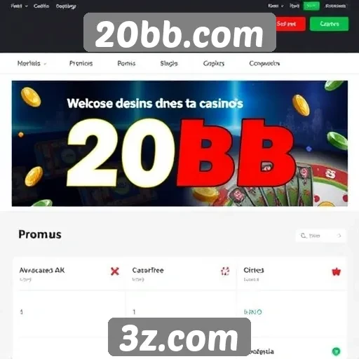 Promoções e bônus oferecidos por 20bb.com